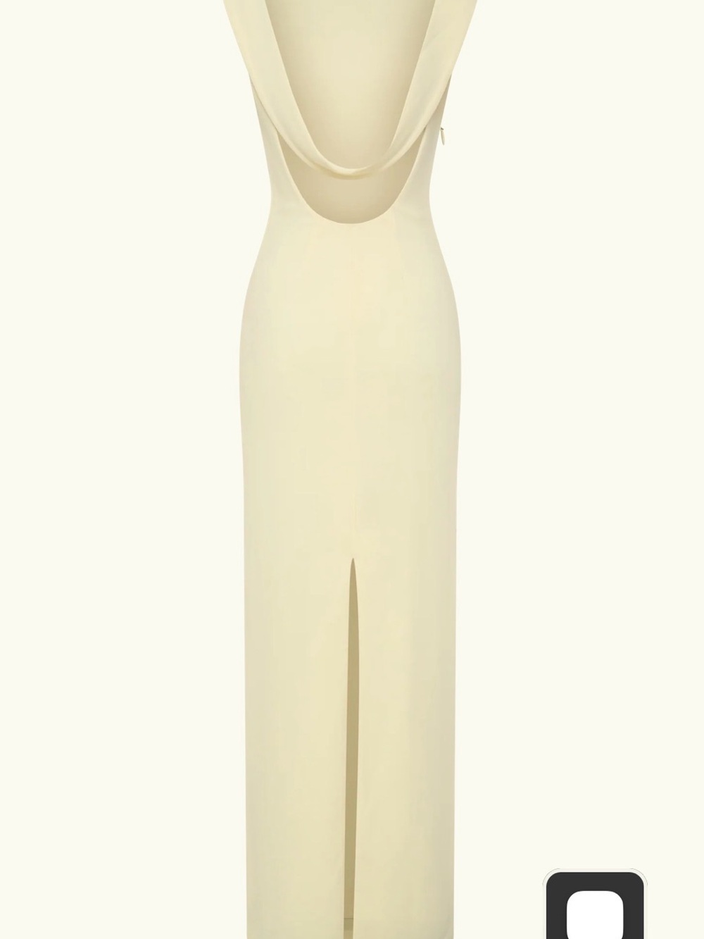 Meshki “Galilea”Crepe Draped Maxi Dress- Lemon EUC (worn once and dry cleaned) - Picture 5 of 5